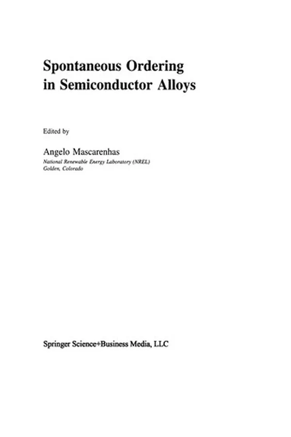 Capa de Spontaneous Ordering in Semiconductor Alloys