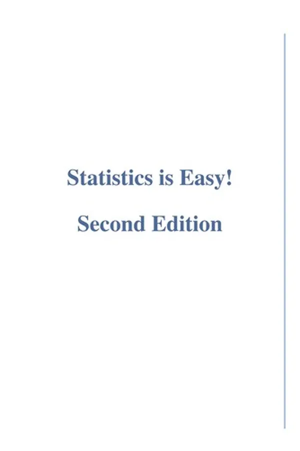 Cover of Statistics is easy!