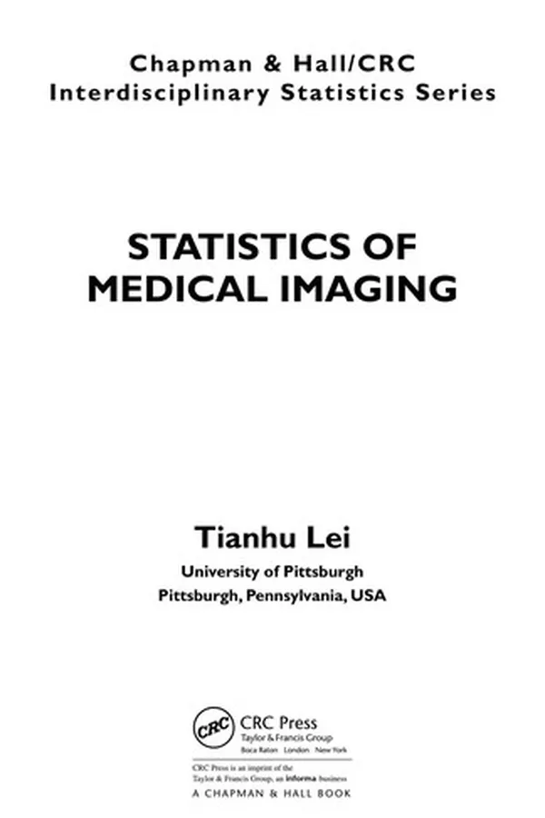 Capa de Statistics of medical imaging
