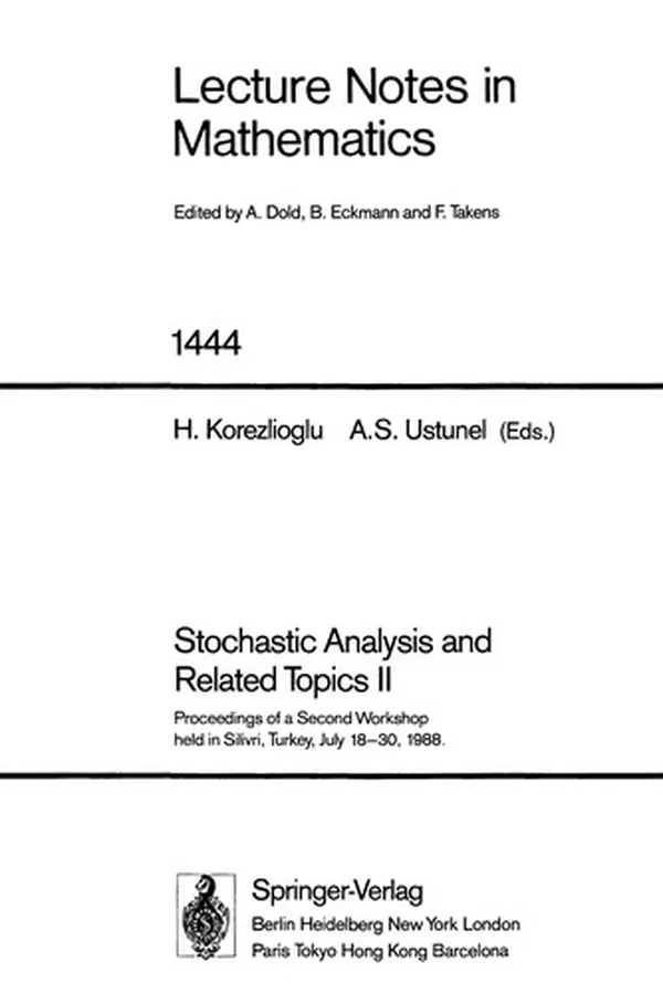 Capa de Stochastic analysis and related topics II