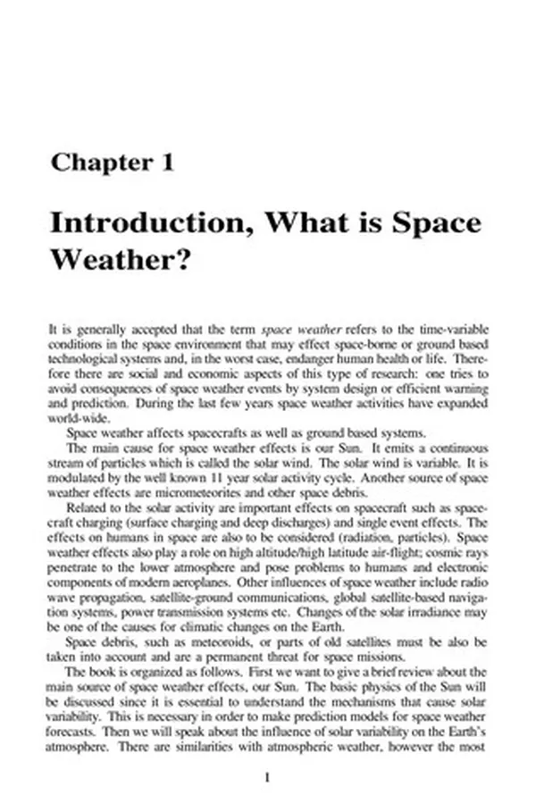 Capa de The sun and space weather