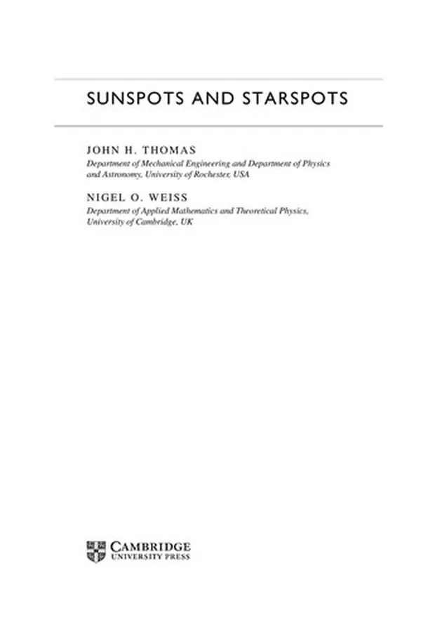 Capa de Sunspots and starspots
