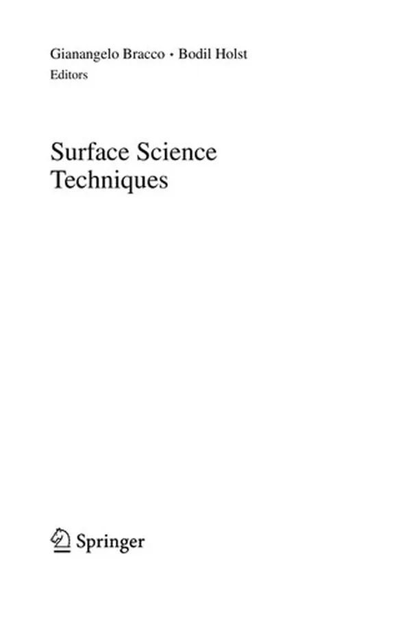 Capa de Surface Science Techniques