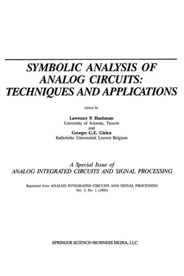 Capa de Symbolic Analysis of Analog Circuits: Techniques and Applications