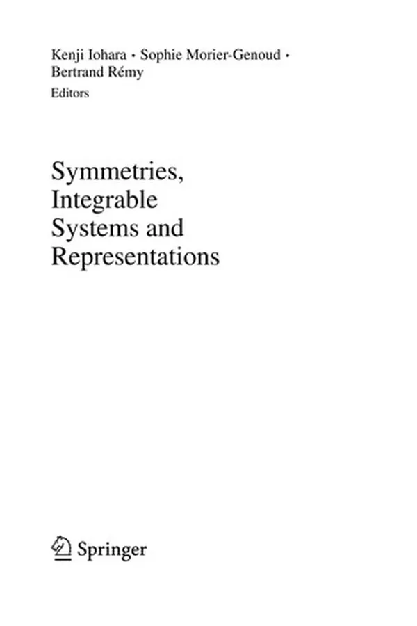Capa de Symmetries, Integrable Systems and Representations