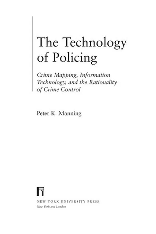 Capa de The technology of policing