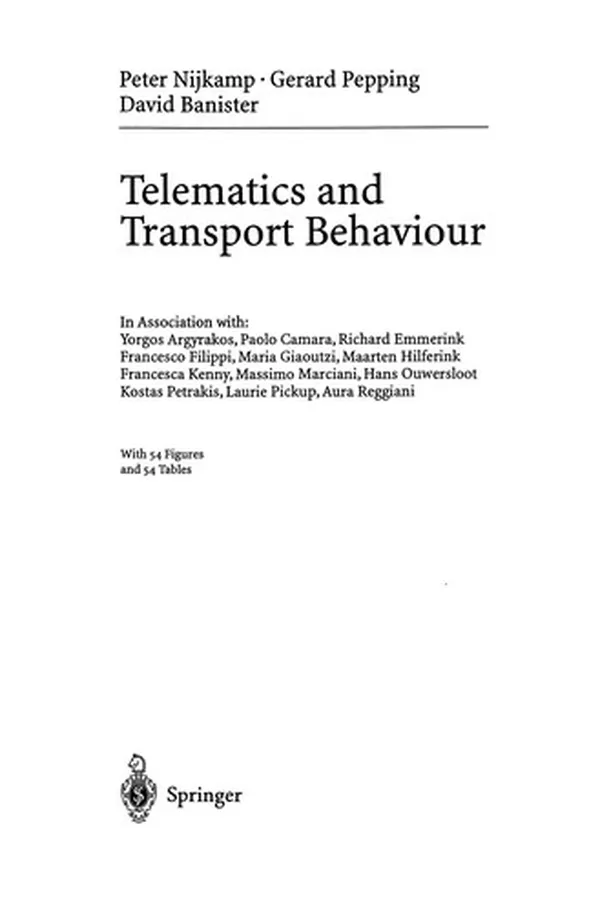 Capa de Telematics and Transport Behaviour