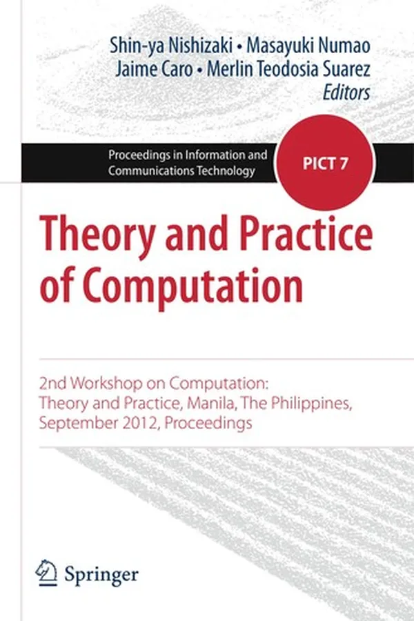 Capa de Theory and Practice of Computation