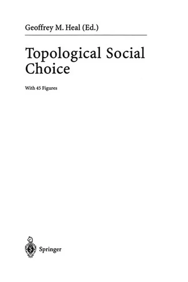 Capa de Topological Social Choice
