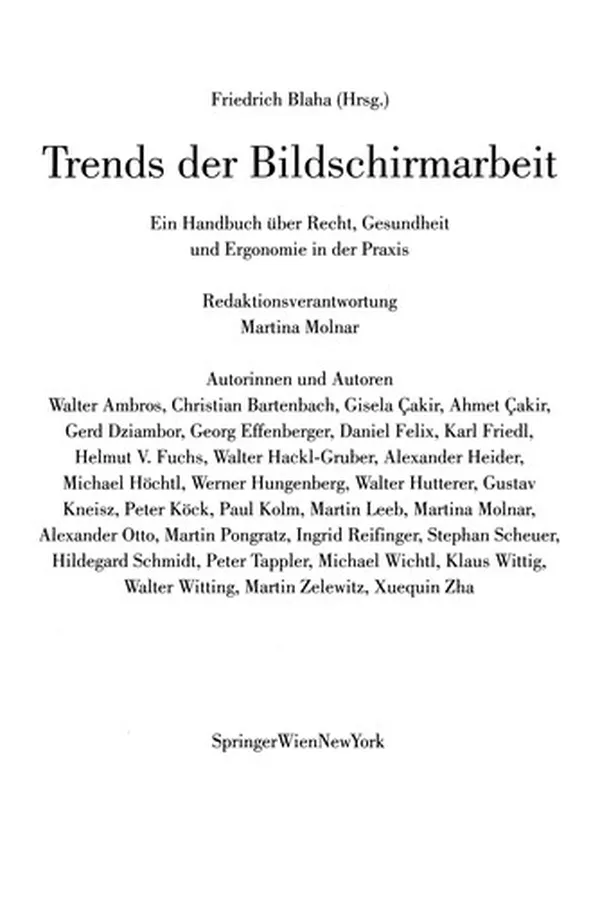 Capa de Trends der Bildschirmarbeit
