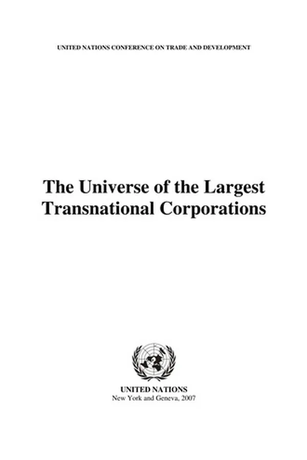 Capa de The universe of the largest transnational corporations