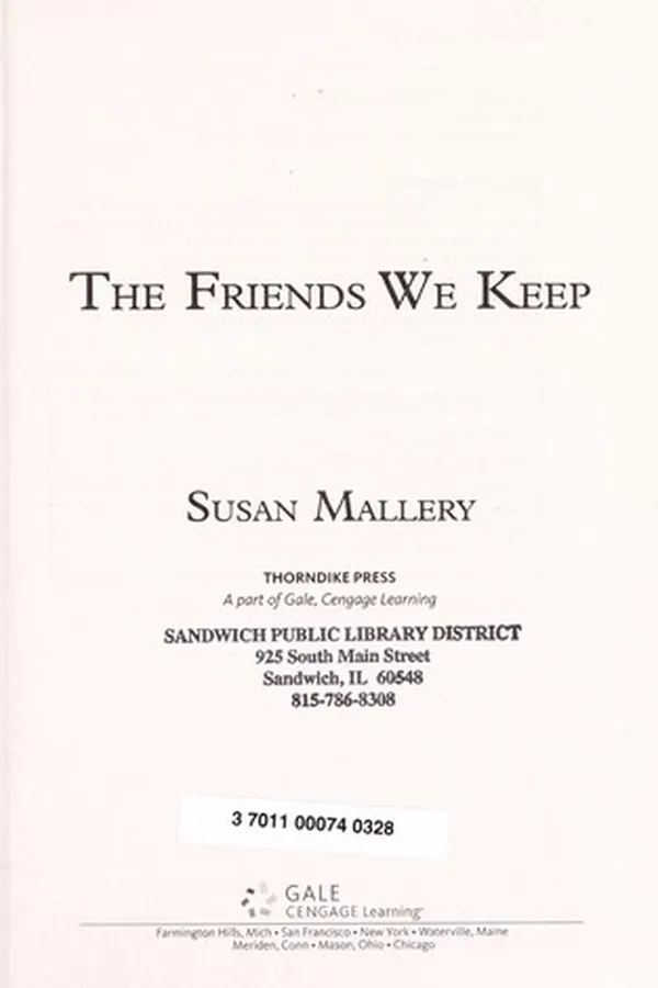 Capa de The friends we keep