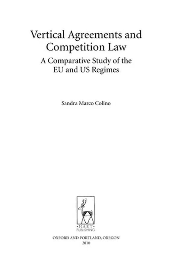 Capa de Vertical agreements and competition law