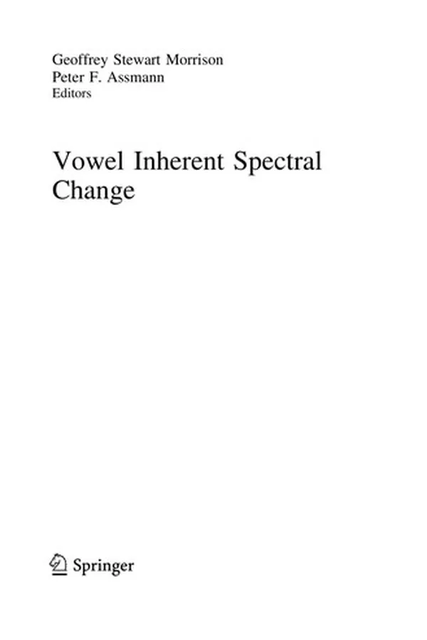 Capa de Vowel Inherent Spectral Change
