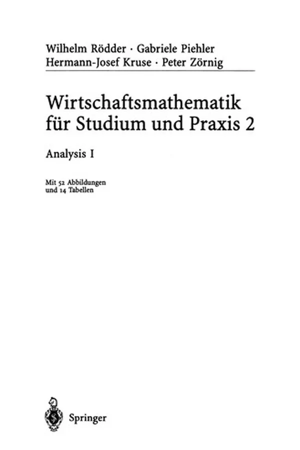 Capa de Wirtschaftsmathematik für Studium und Praxis 2