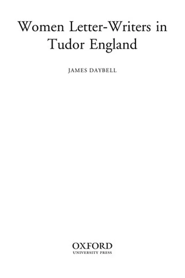 Capa de WOMEN LETTER-WRITERS IN TUDOR ENGLAND