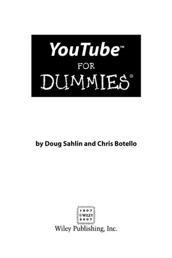 Capa de YouTube for dummies
