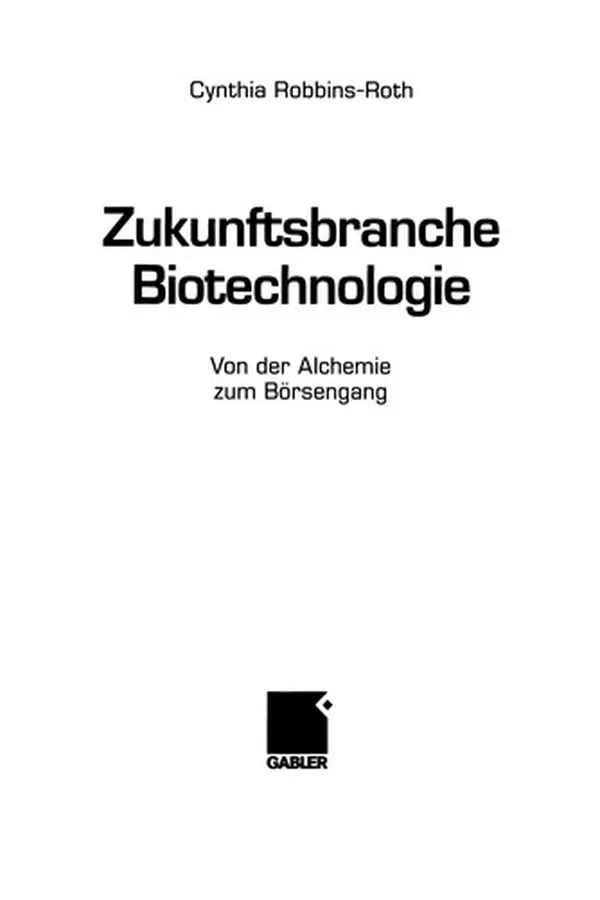 Capa de Zukunftsbranche Biotechnologie