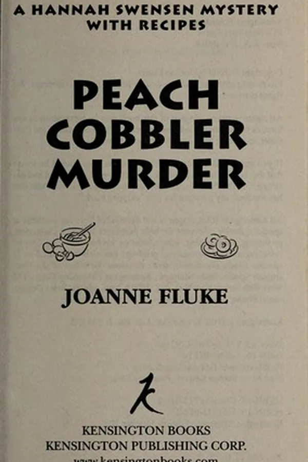 Capa de Peach Cobbler Murder