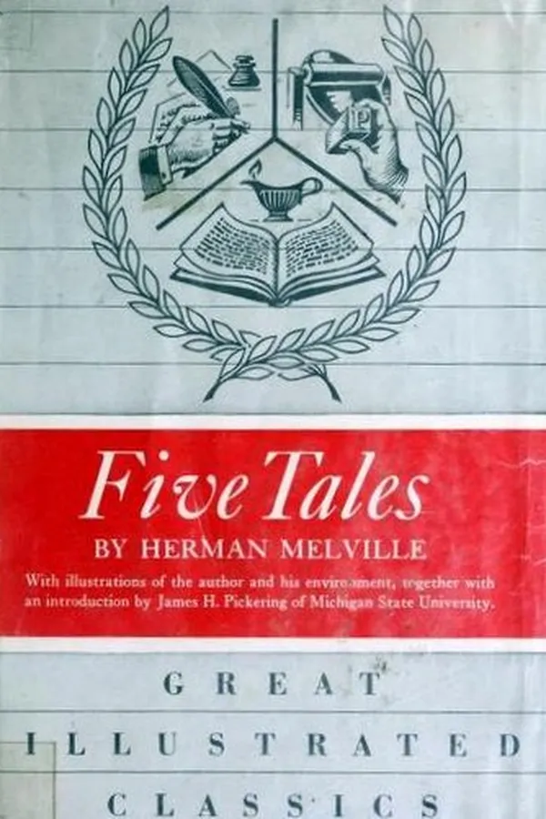 Capa de Five Tales (Bartleby, the Scrivener / Benito Cereno / Billy Budd / I and My Chimney / Lightning-Rod Man)