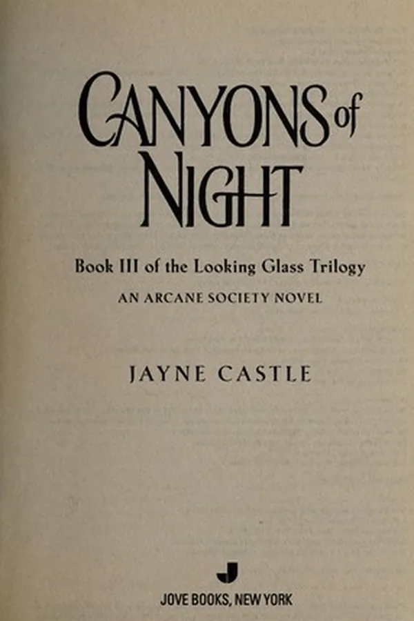 Capa de Canyons of night