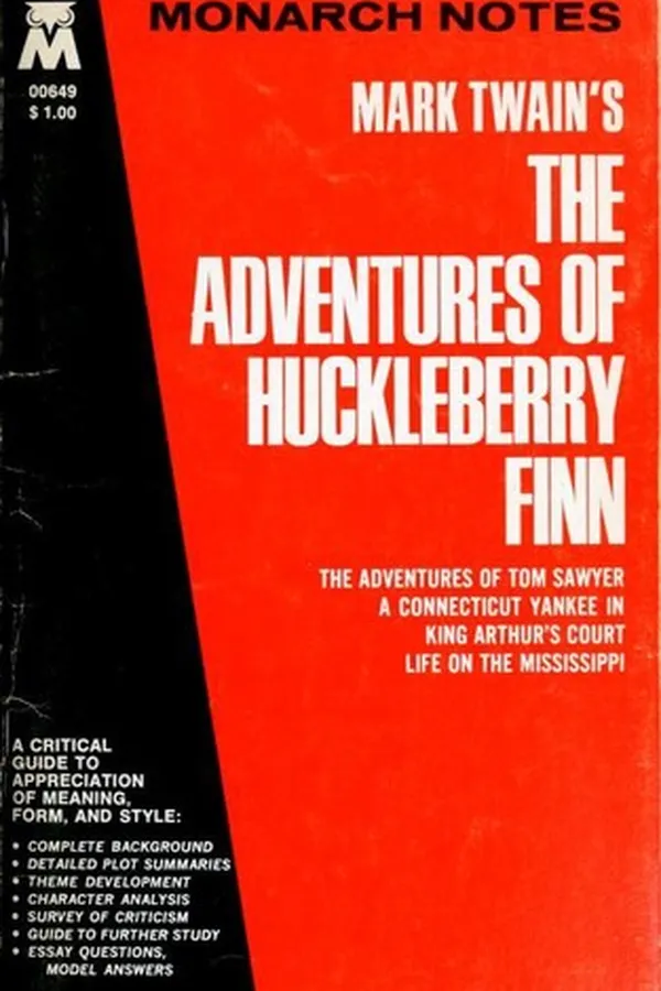 Capa de Mark Twain's The Adventures of Huckleberry Finn and Other Works
