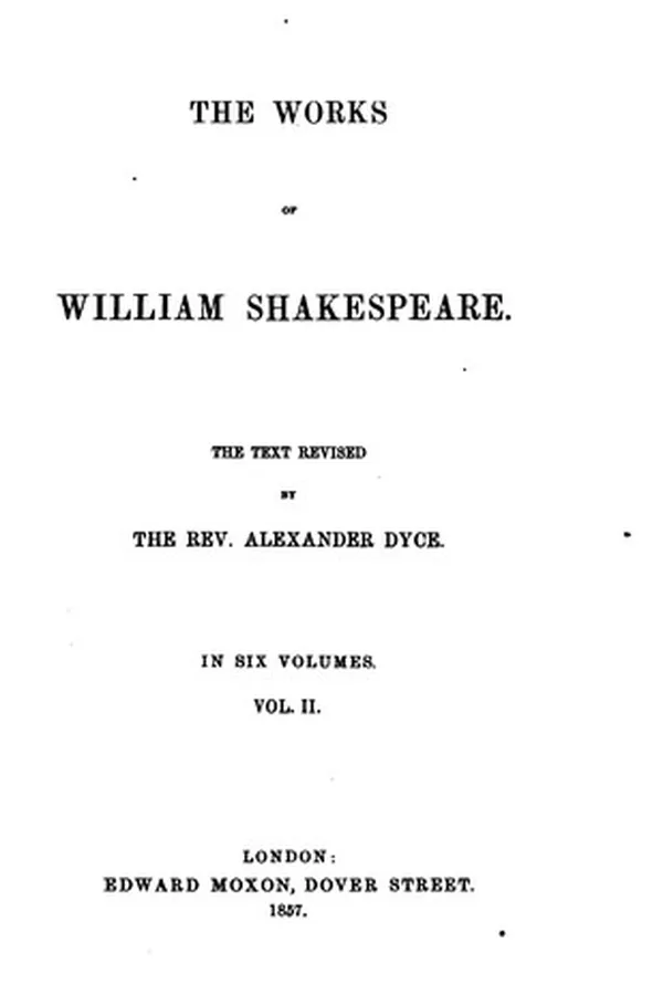 Capa de The Works of William Shakespeare in Six Volumes. Volume II (All's Well That Ends Well / As You Like It / Love's Labour's Lost / Merchant of Venice / Midsummer Night's Dream / Much Ado About Nothing / Taming of the Shrew)