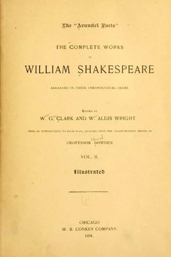 Capa de The Complete Works of William Shakespeare. Volume II (All’s Well That Ends Well / As You Like It / Hamlet / Julius Caesar / King Henry IV. Part 1 / King Henry IV. Part 2 / King Henry V / Measure for Measure / Merry Wives of Windsor / Much Ado About Nothing / Othello / Taming of the Shrew / Troilus and Cressida / Twelfth Night)