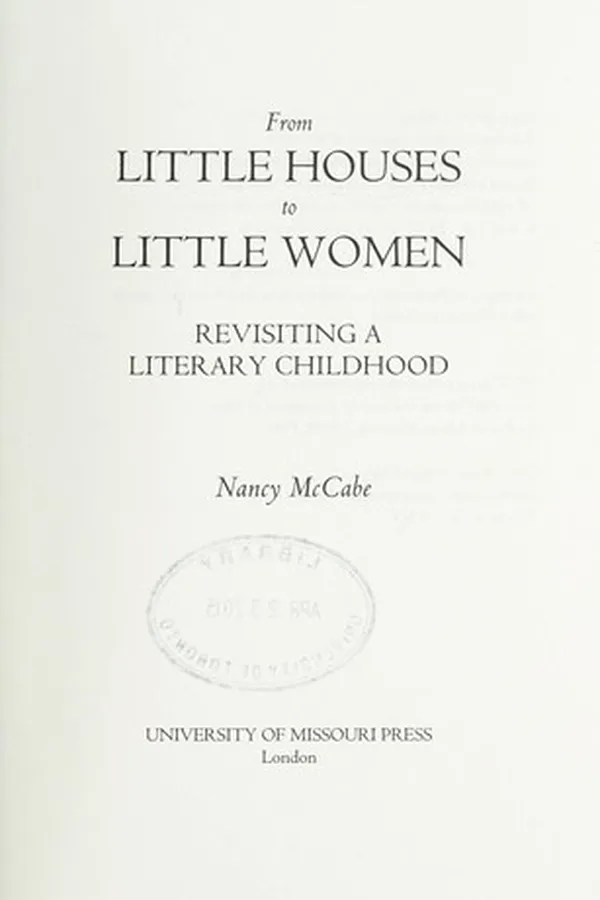 Capa de From Little houses to Little women