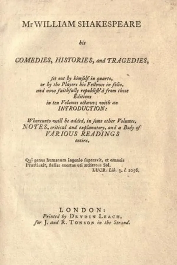 Capa de Plays (Merry Wives of Windsor / Tempest / Two Gentleman of Verona)