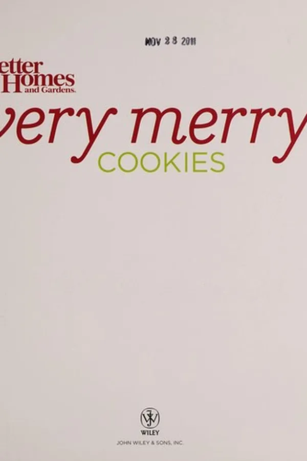 Capa de Better homes & gardens very merry cookies