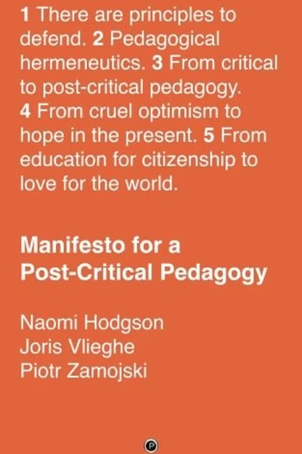 Capa de Manifesto for a Post-Critical Pedagogy