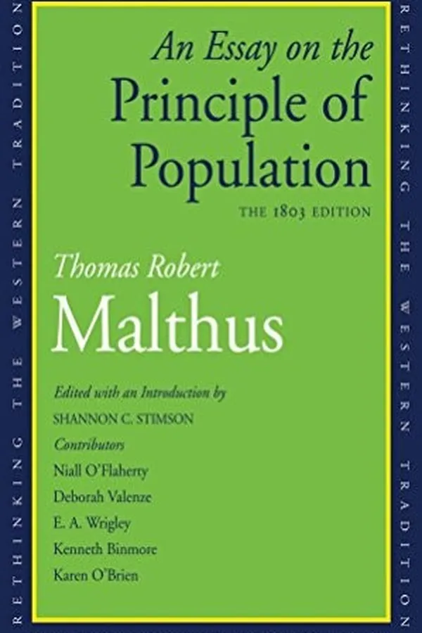 Capa de An essay on the principle of population