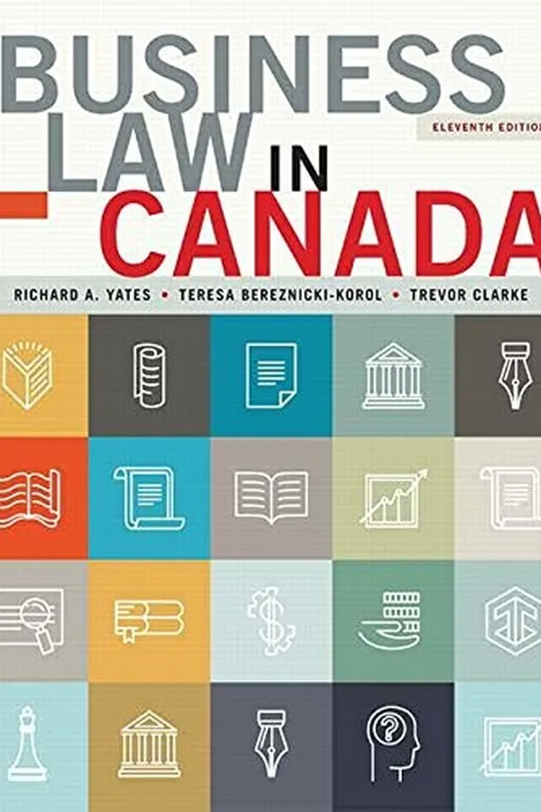Capa de Business Law in Canada, Eleventh Canadian Edition