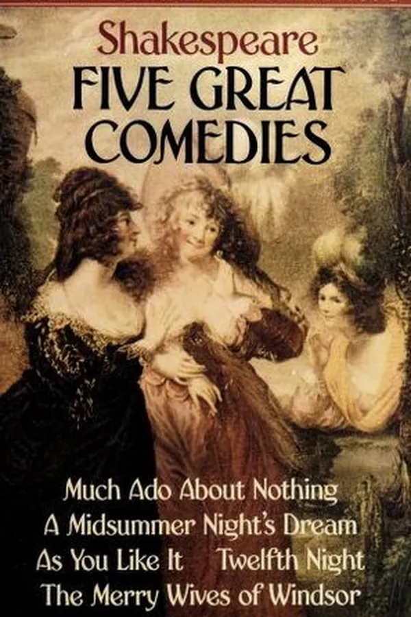 Capa de Five Great Comedies (As You Like It / Merry Wives of Windsor / Midsummer Night's Dream / Much Ado About Nothing / Twelfth Night)