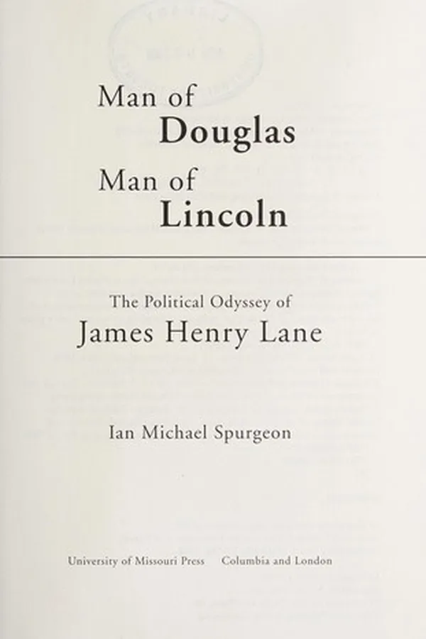 Capa de Man of Douglas, man of Lincoln