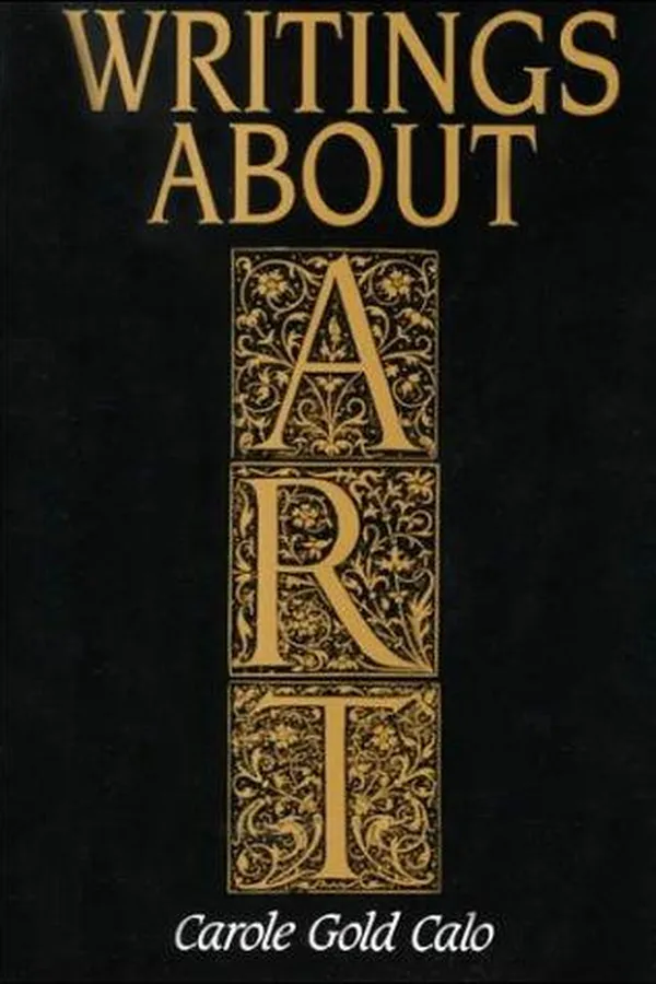 Capa de Writings about art