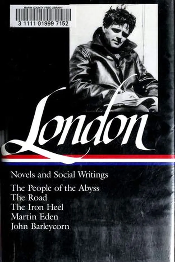 Capa de Novels and Social Writings (Iron Heel / John Barleycorn / Martin Eden / People of the Abyss / Road)