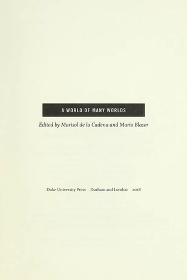 Capa de A world of many worlds