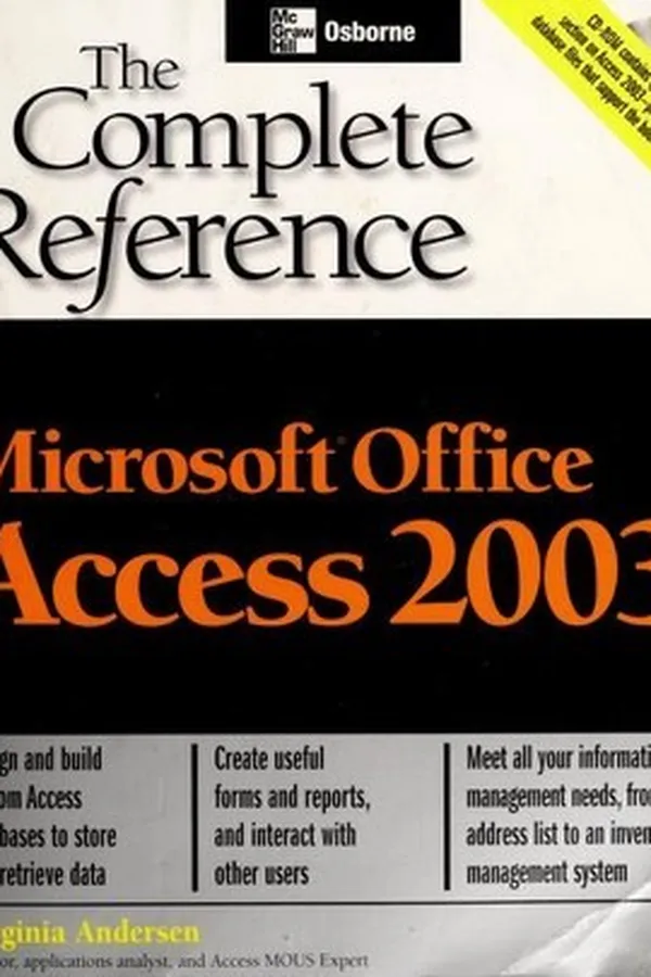 Capa de Microsoft Office Access 2003