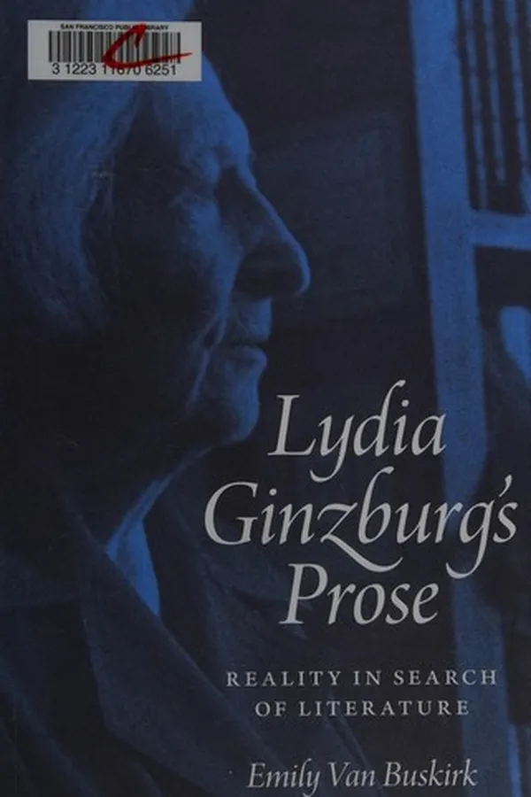 Capa de Lydia Ginzburg's prose