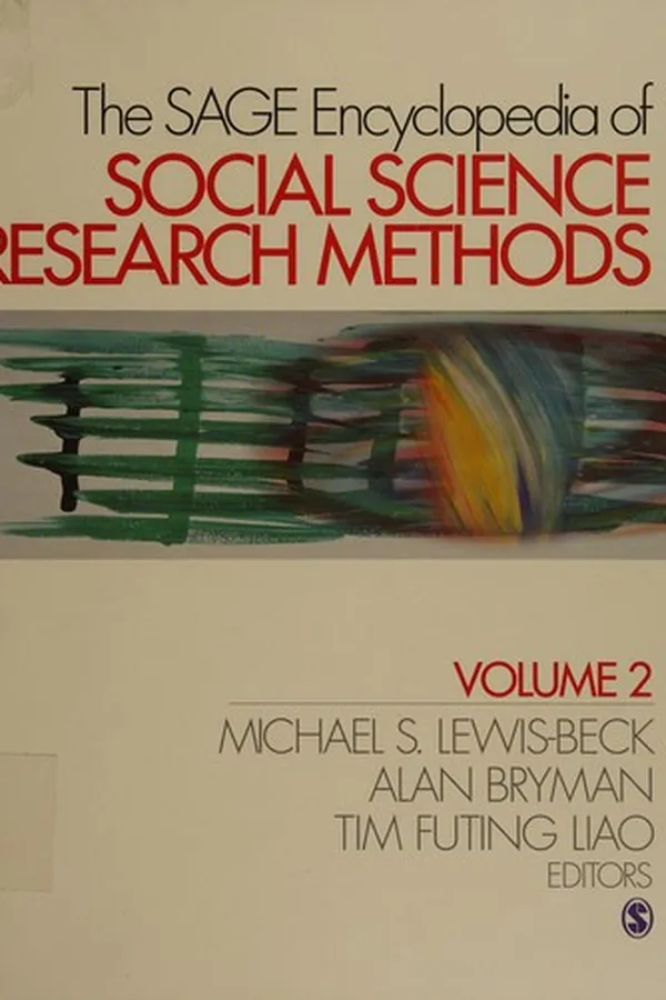 Capa de The Sage encyclopedia of social science research methods