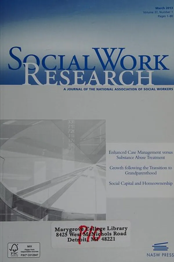 Capa de Forty years in social work