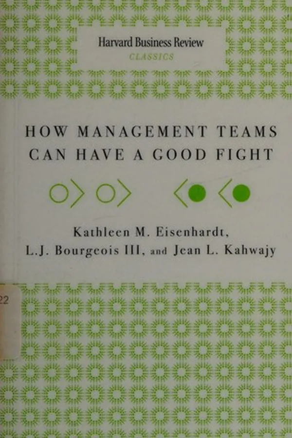 Capa de How management teams can have a good fight