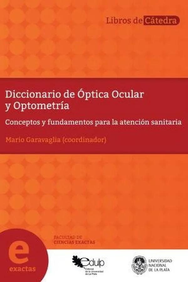 Capa de Diccionario de óptica ocular y optometría