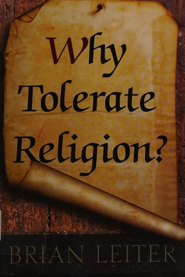 Capa de Why tolerate religion?