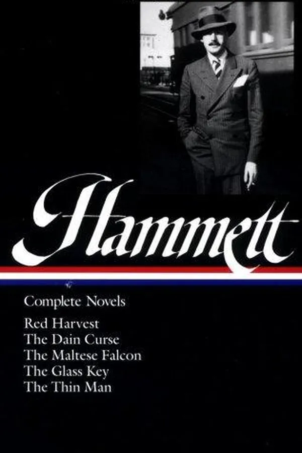 Capa de Novels (Red Harvest / The Dain Curse / The Maltese Falcon / The Glass Key / The Thin Man)