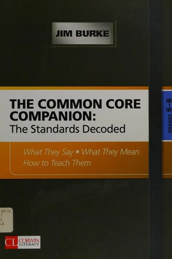 Capa de The common core companion, the standards decoded, grades 6-8