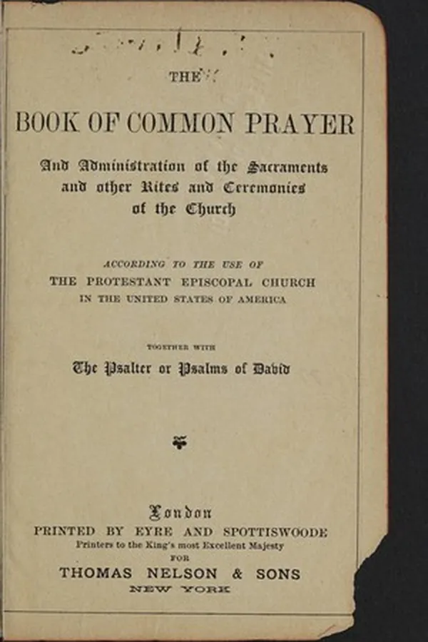 Capa de The book of common prayer and administration of the sacraments and other rites and ceremonies of the church according to the use of the Protestant Episcopal Church in the United States of America