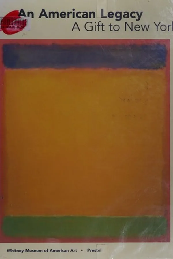 Capa de An American legacy, a gift to New York